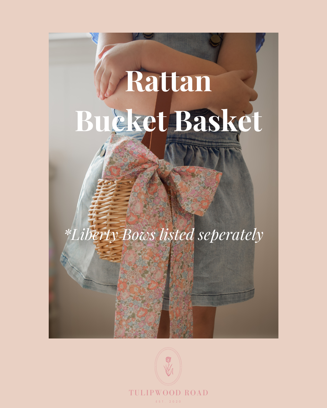 Rattan Bucket Basket