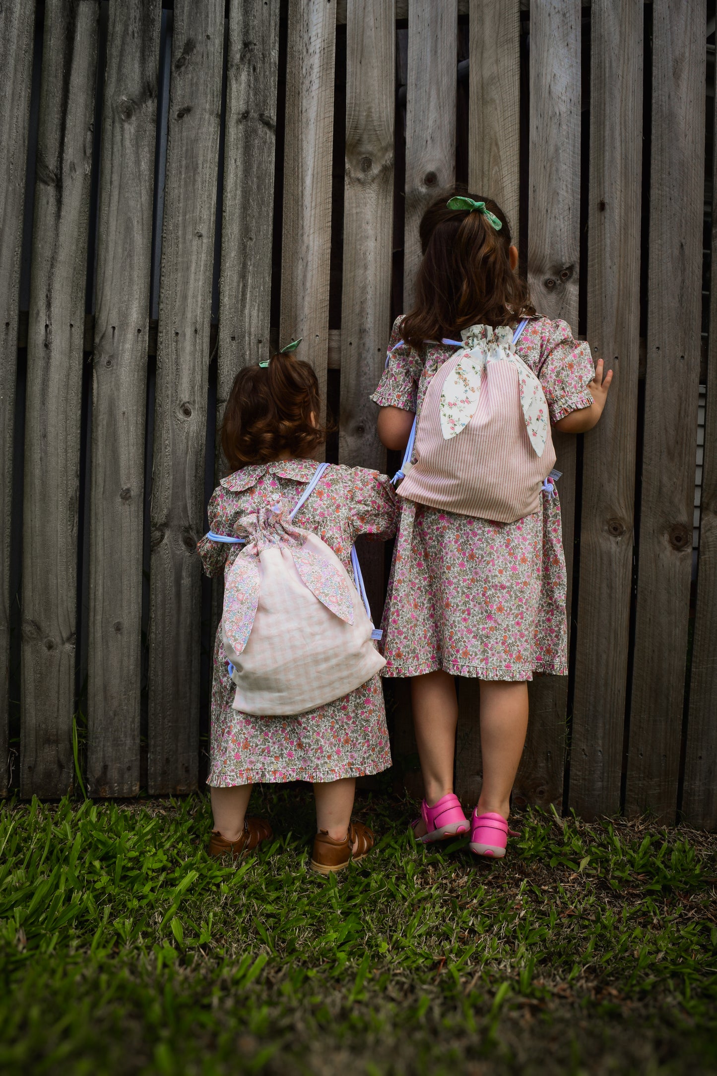 Liberty of London Backpack - Michelle & Blush Gingham Linen