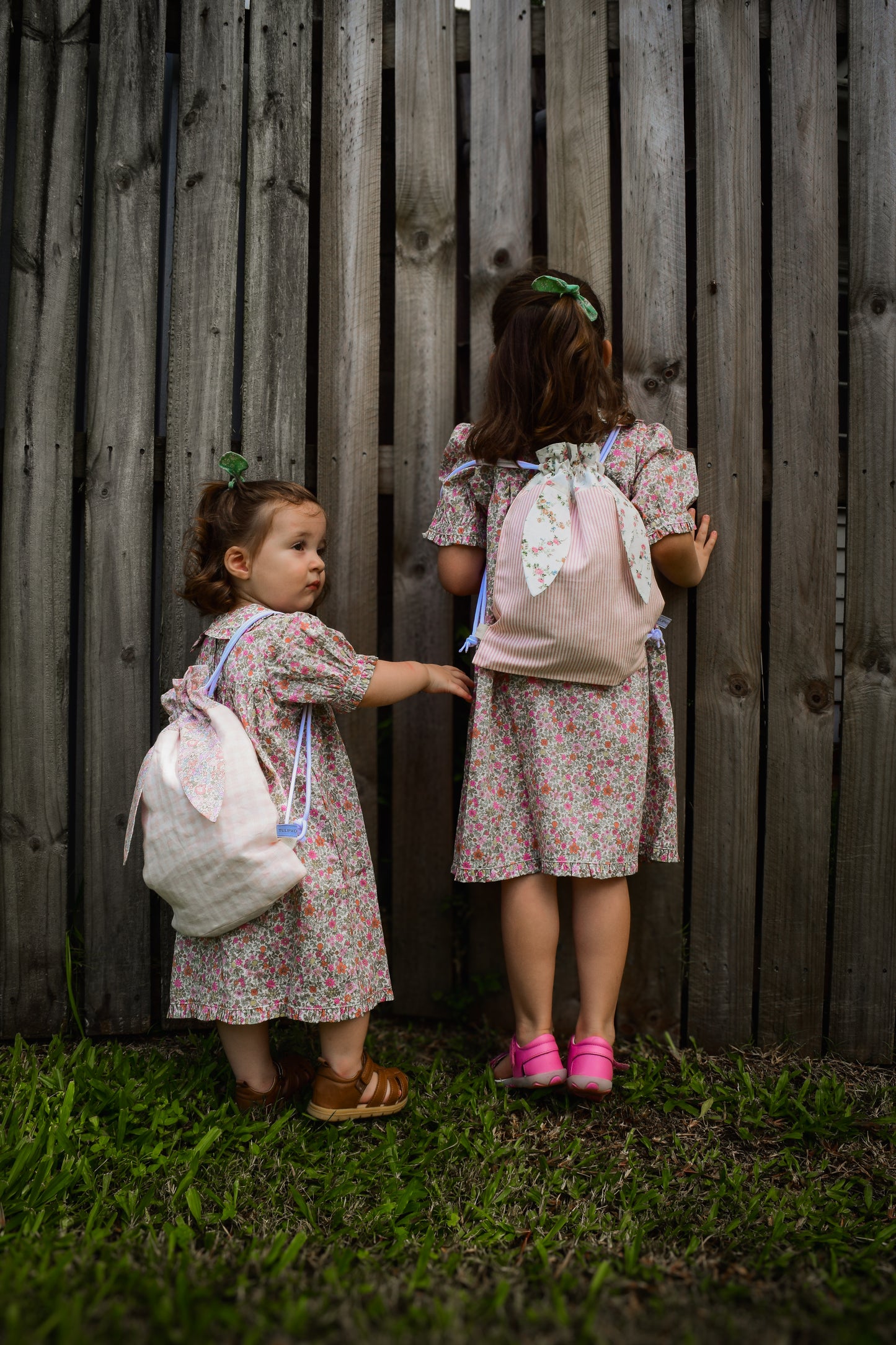 Liberty of London Backpack - Michelle & Blush Gingham Linen