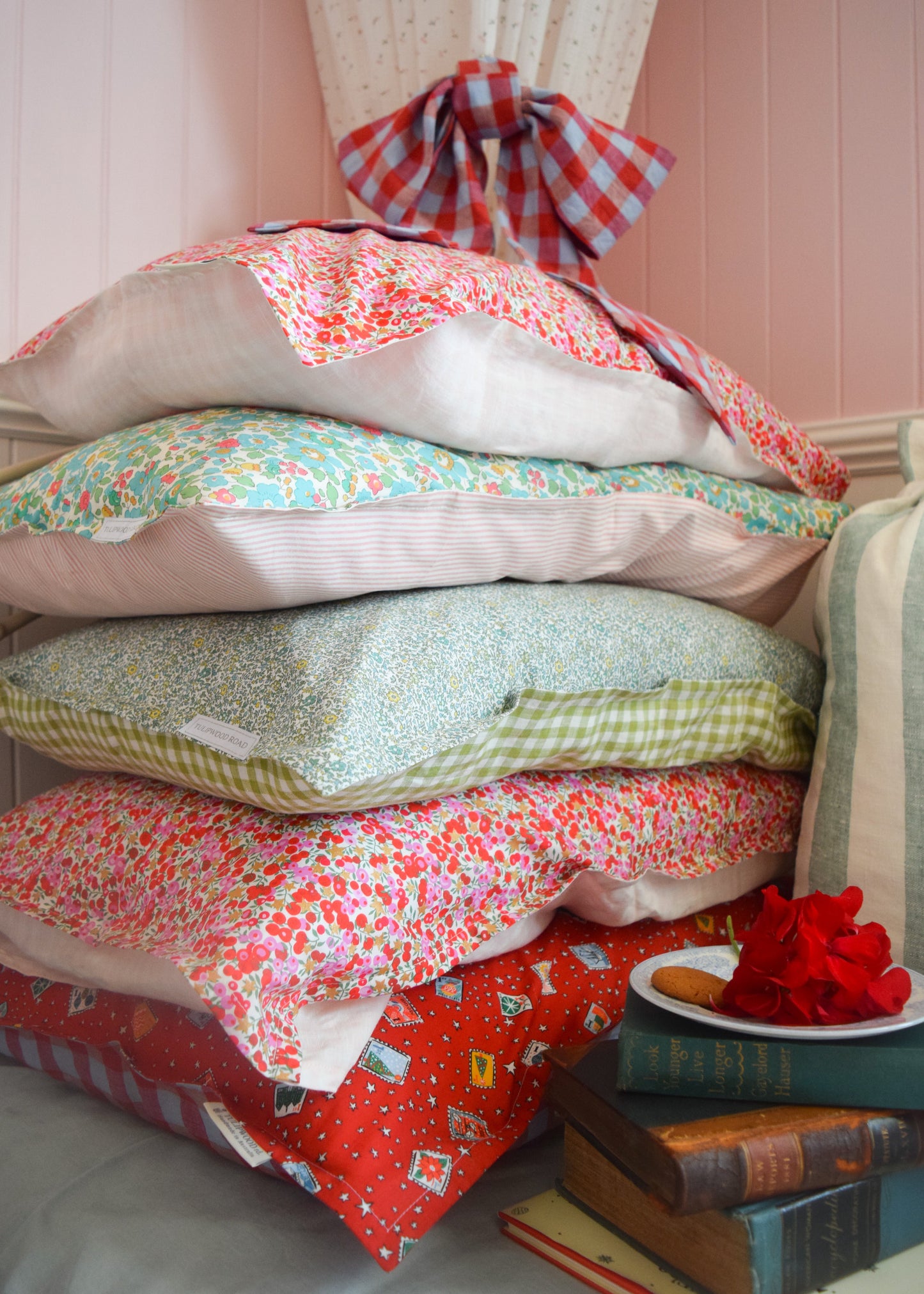 Stack of Liberty of London Pillowcases