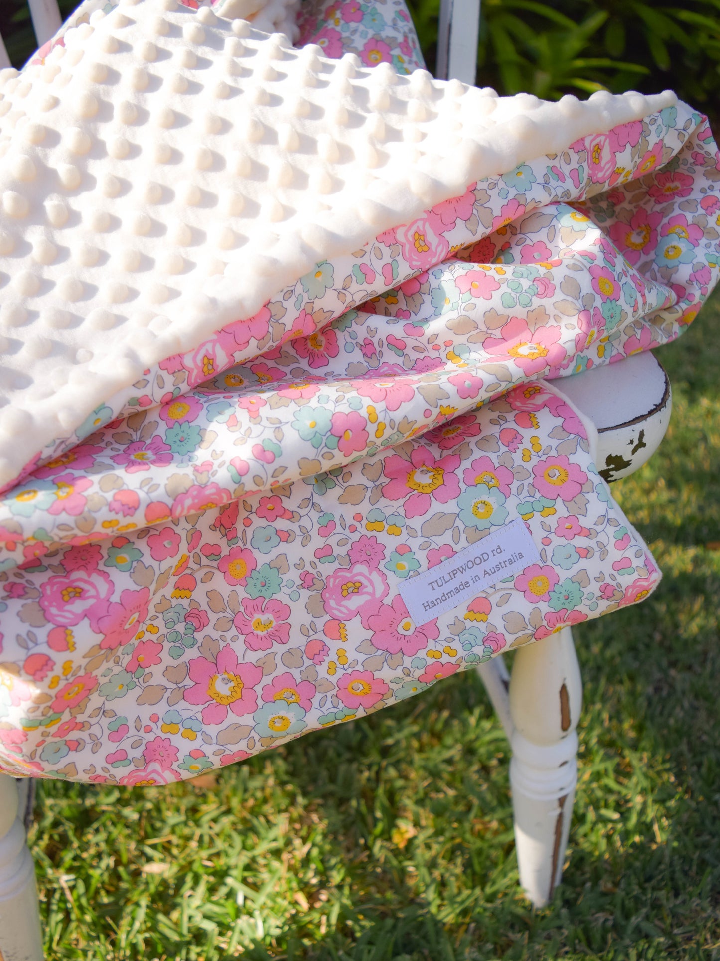 Liberty Tana Lawn & Soft Minky Baby Blanket (Girls and Boys)