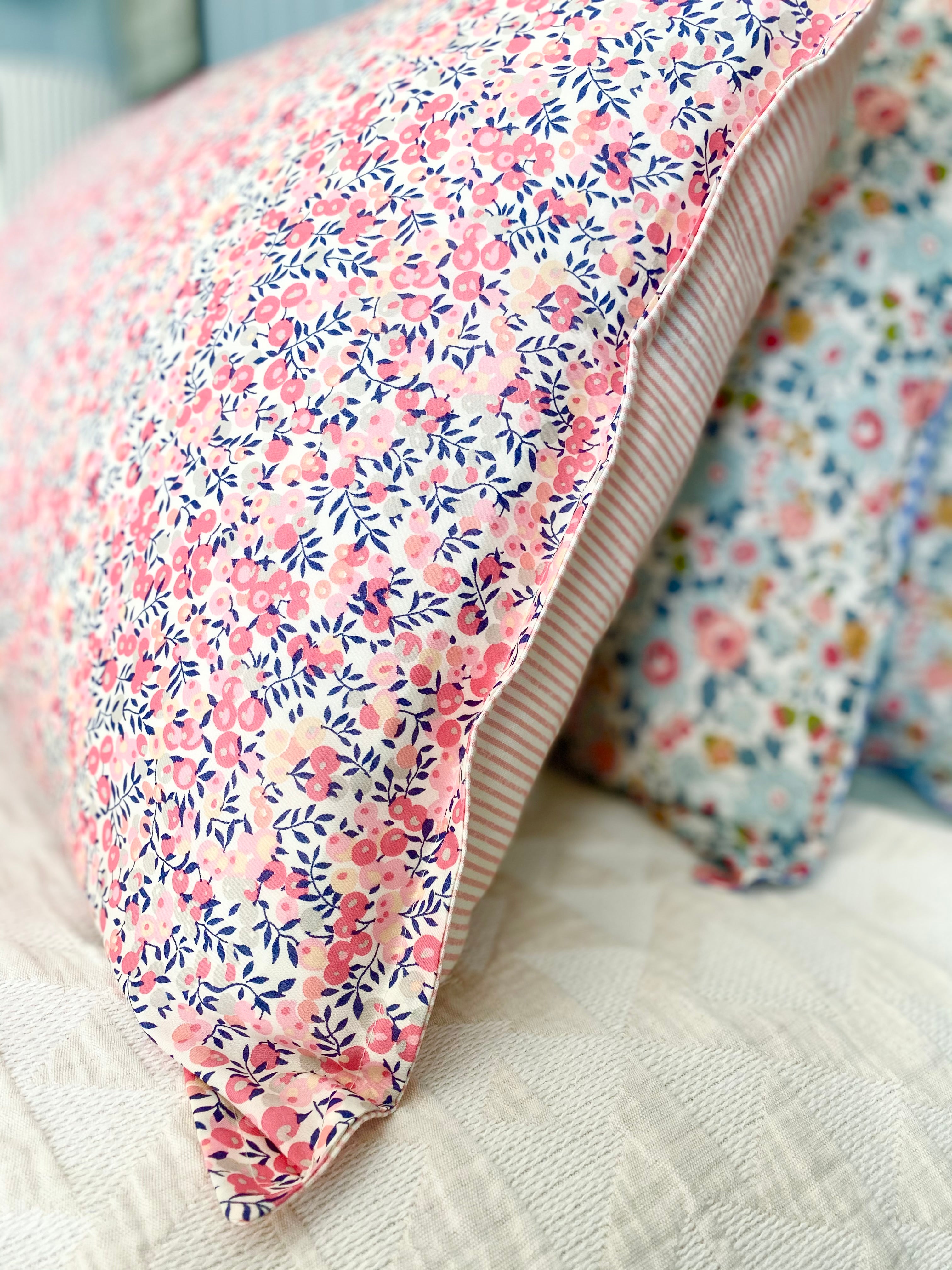 Liberty print shop pillow cases