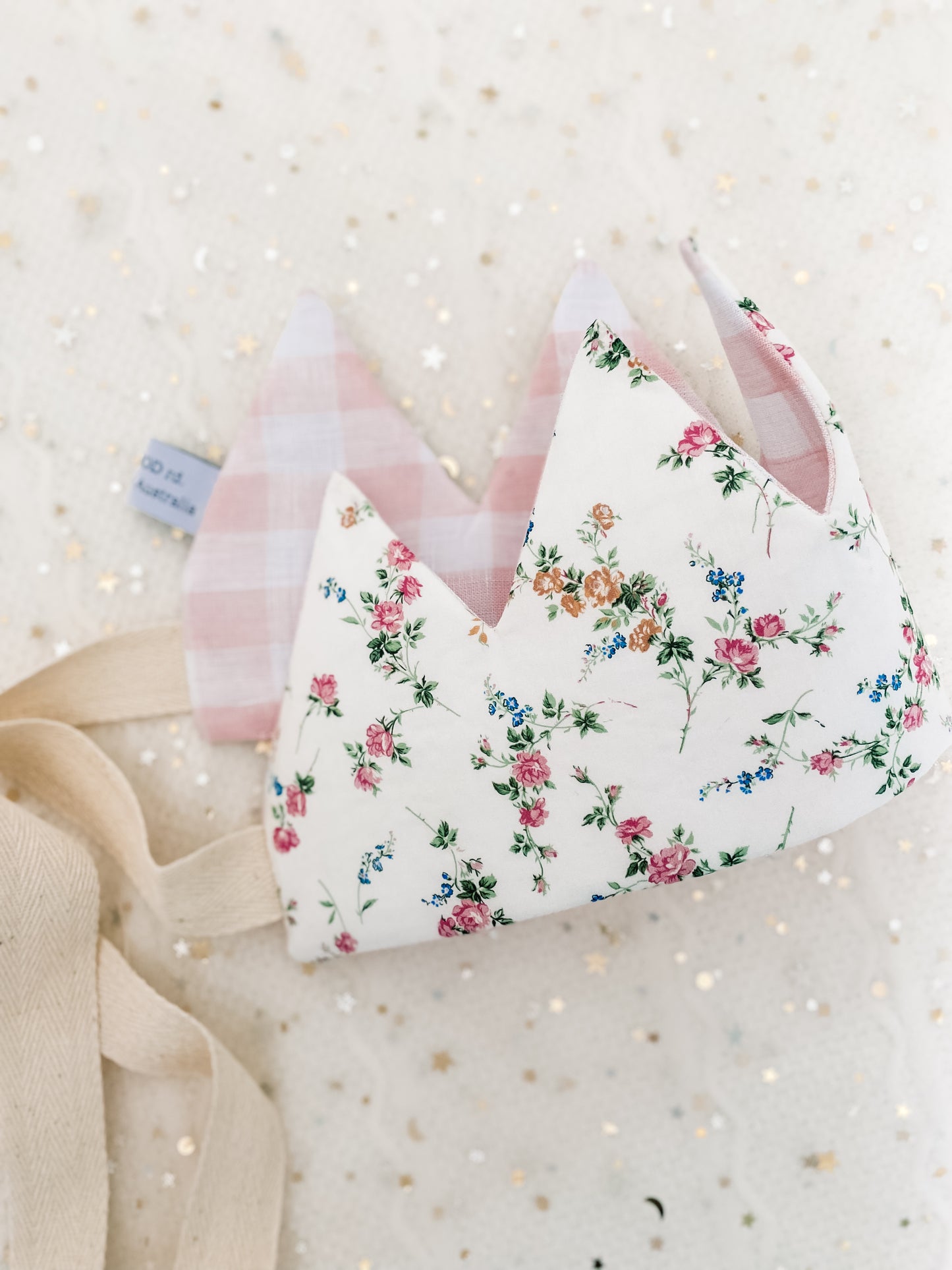 Liberty of London Crown - 'Elizabeth' and soft pink stripe