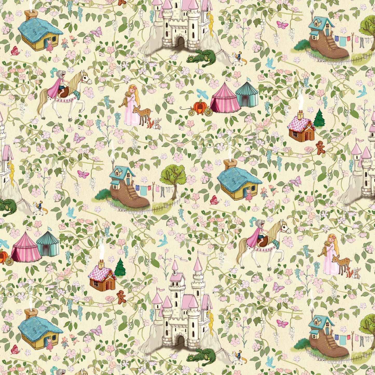 Belle & Boo wrapping paper sheet - Fairytale Melody