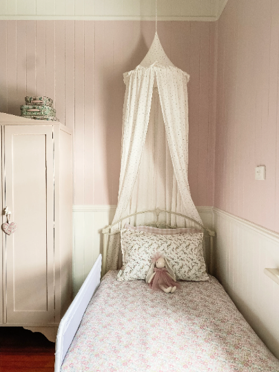 Liberty of London 'Elizabeth' + Seashell Gingham Linen or Pink Stripe Cotton Pillowcase